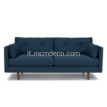 Anton Twilight Blue Fabric Sofa